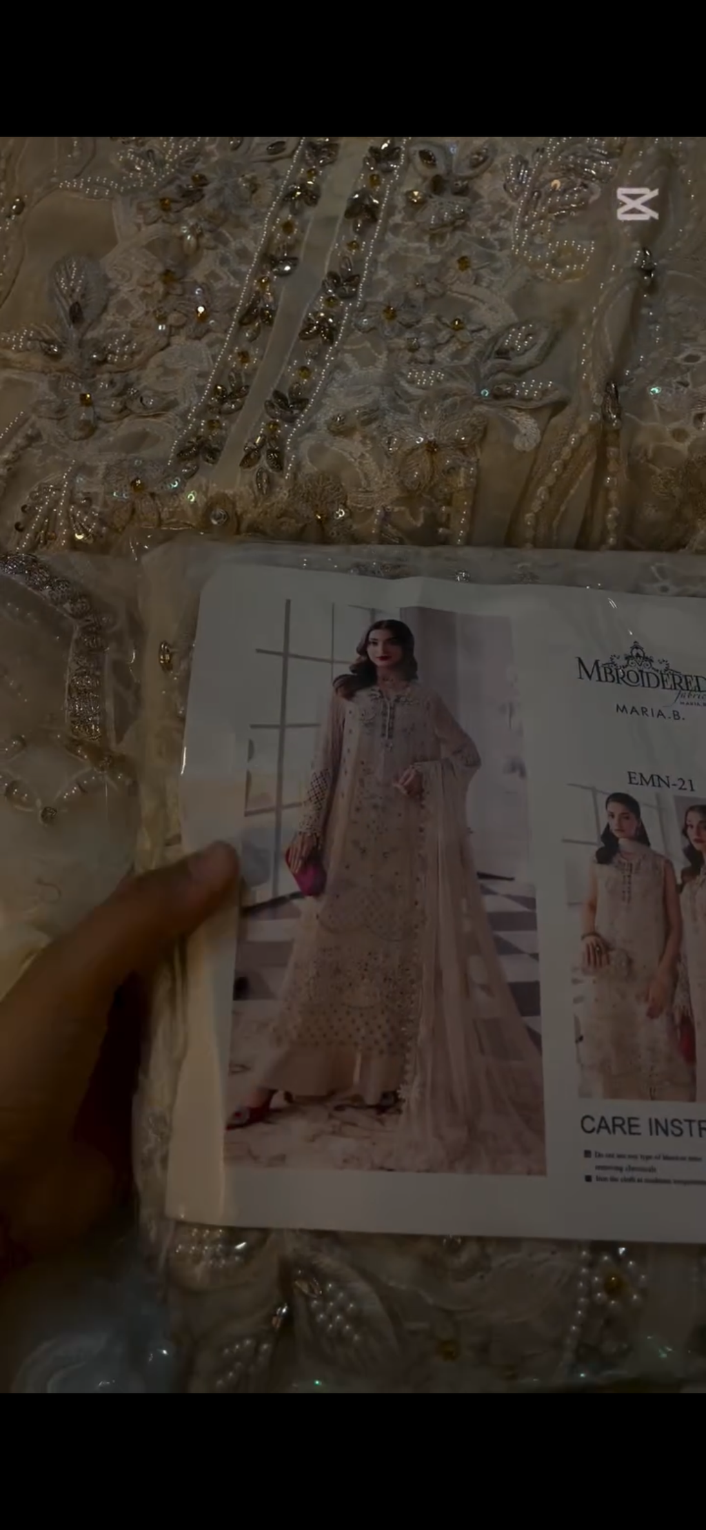 Maria B Chiffon White 🤍