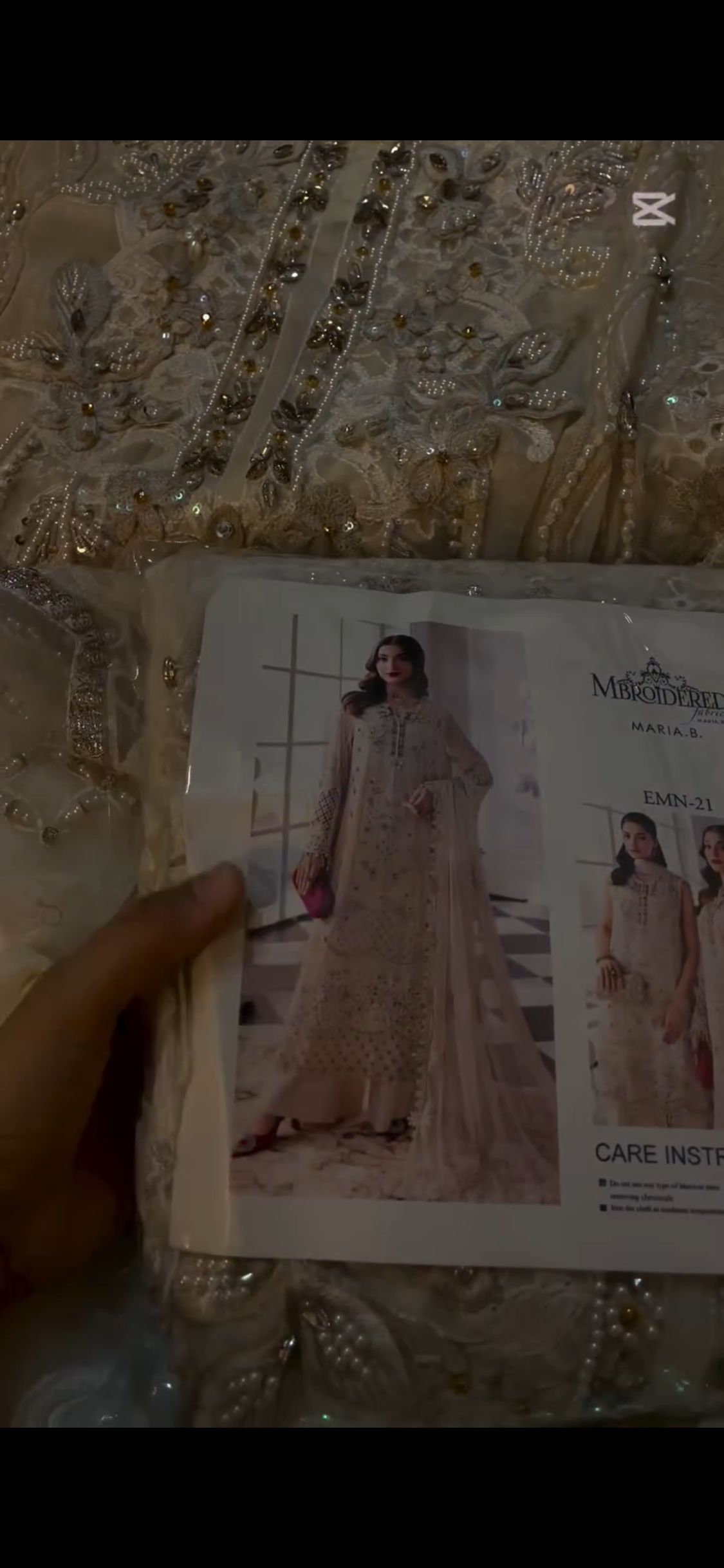 Maria B Chiffon White 🤍