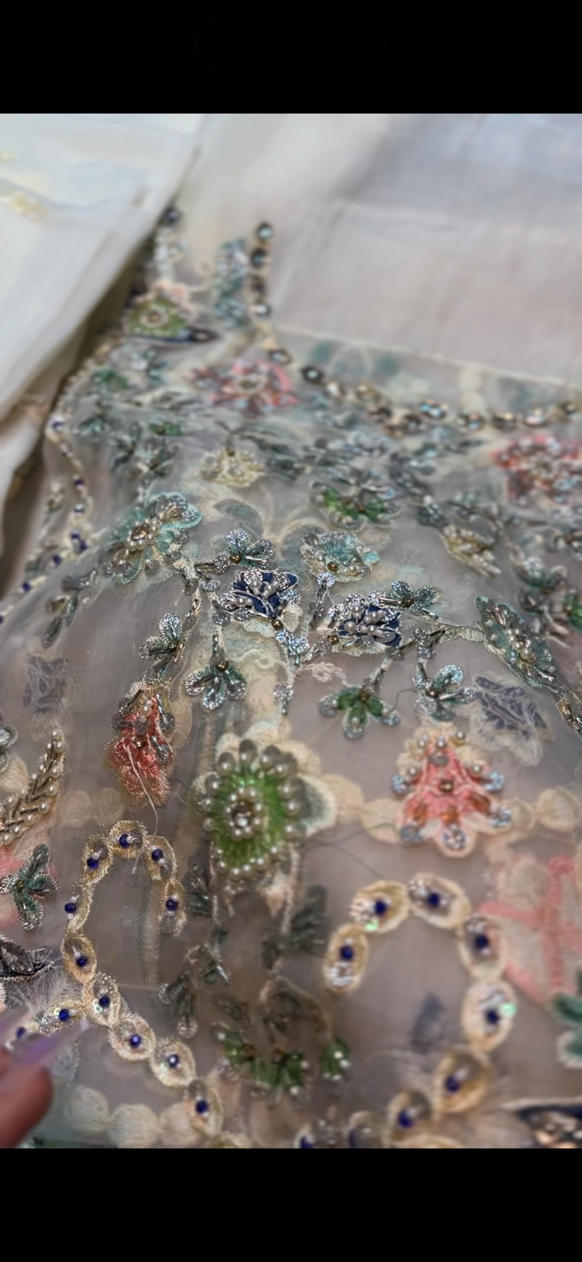 Eman Adeel white multi AA