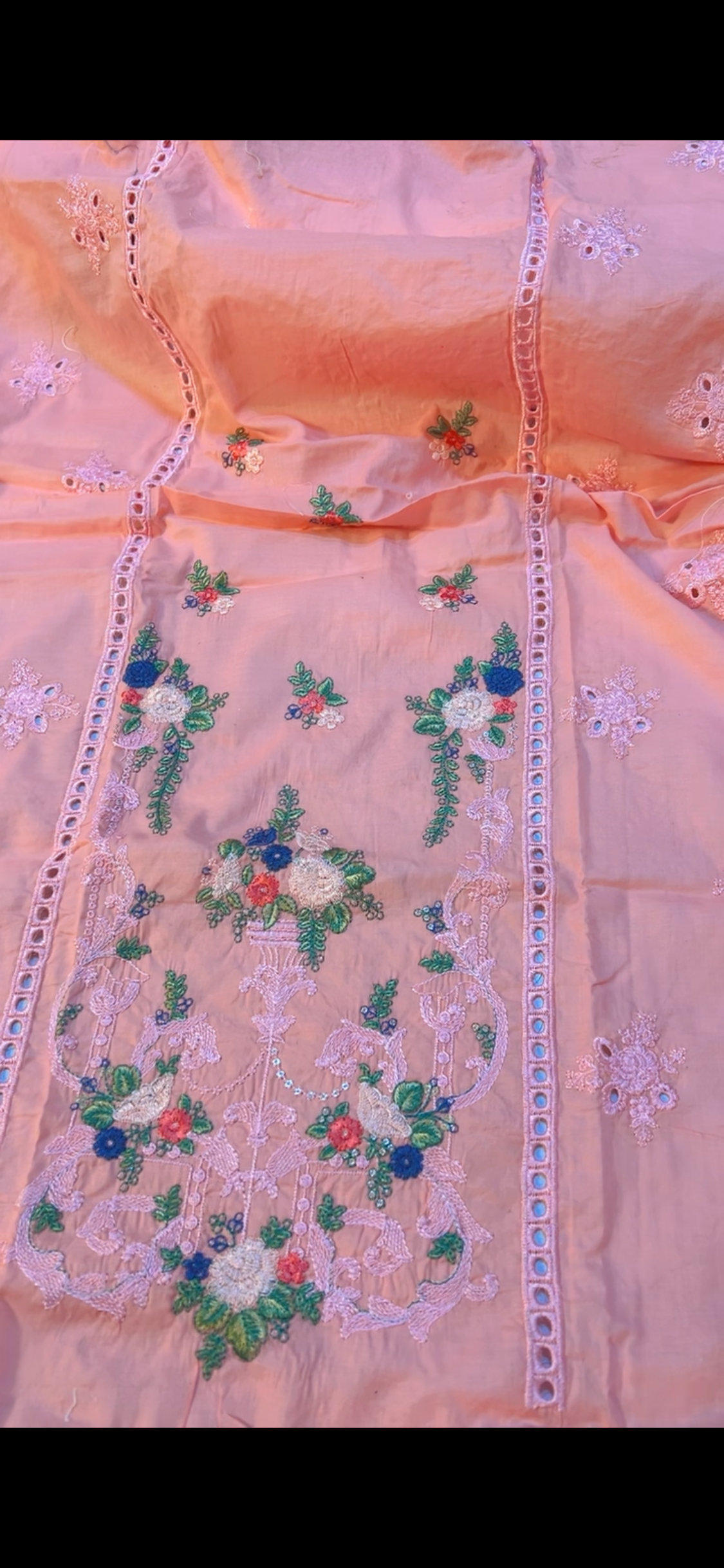 Maria B Pink lawn with Chiffon dupta
