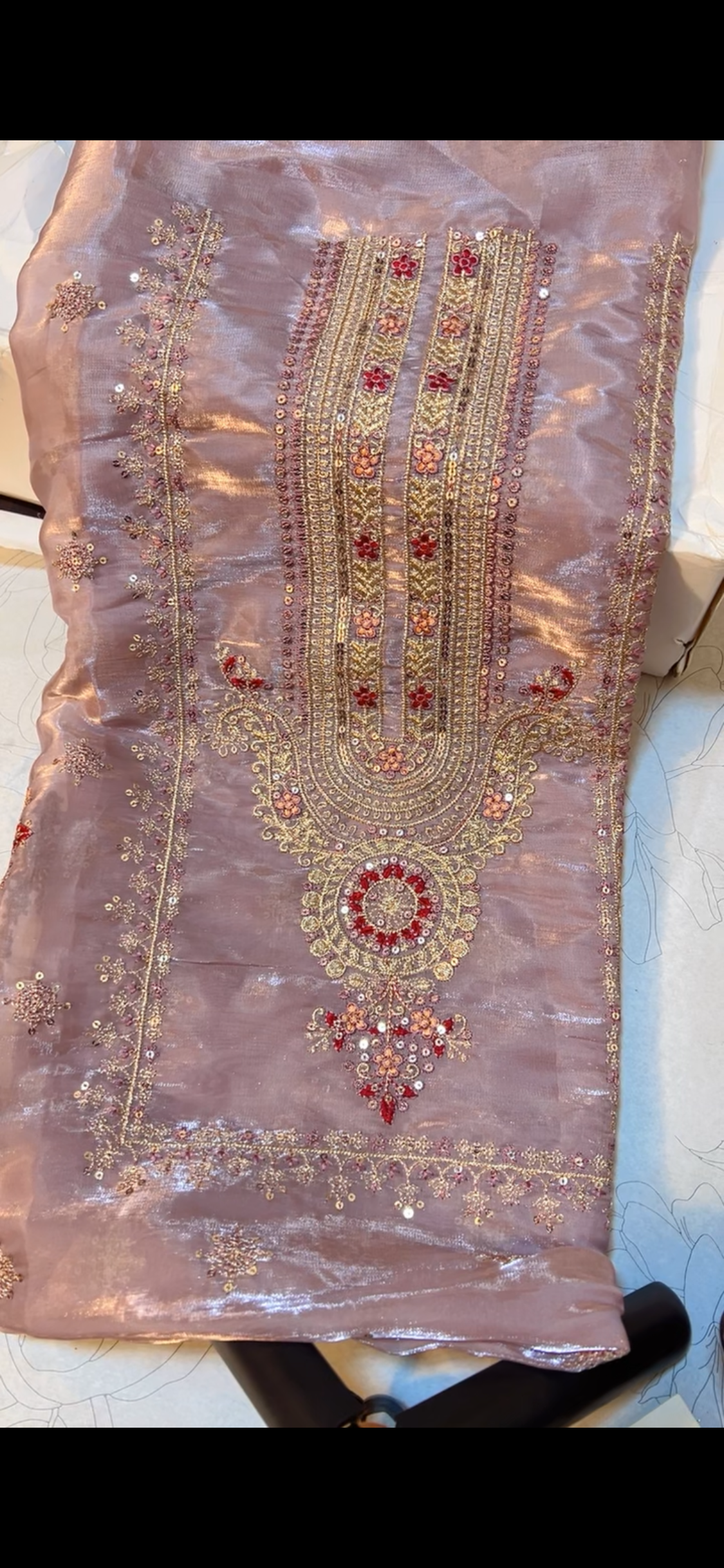Sheesha Silk Embroided