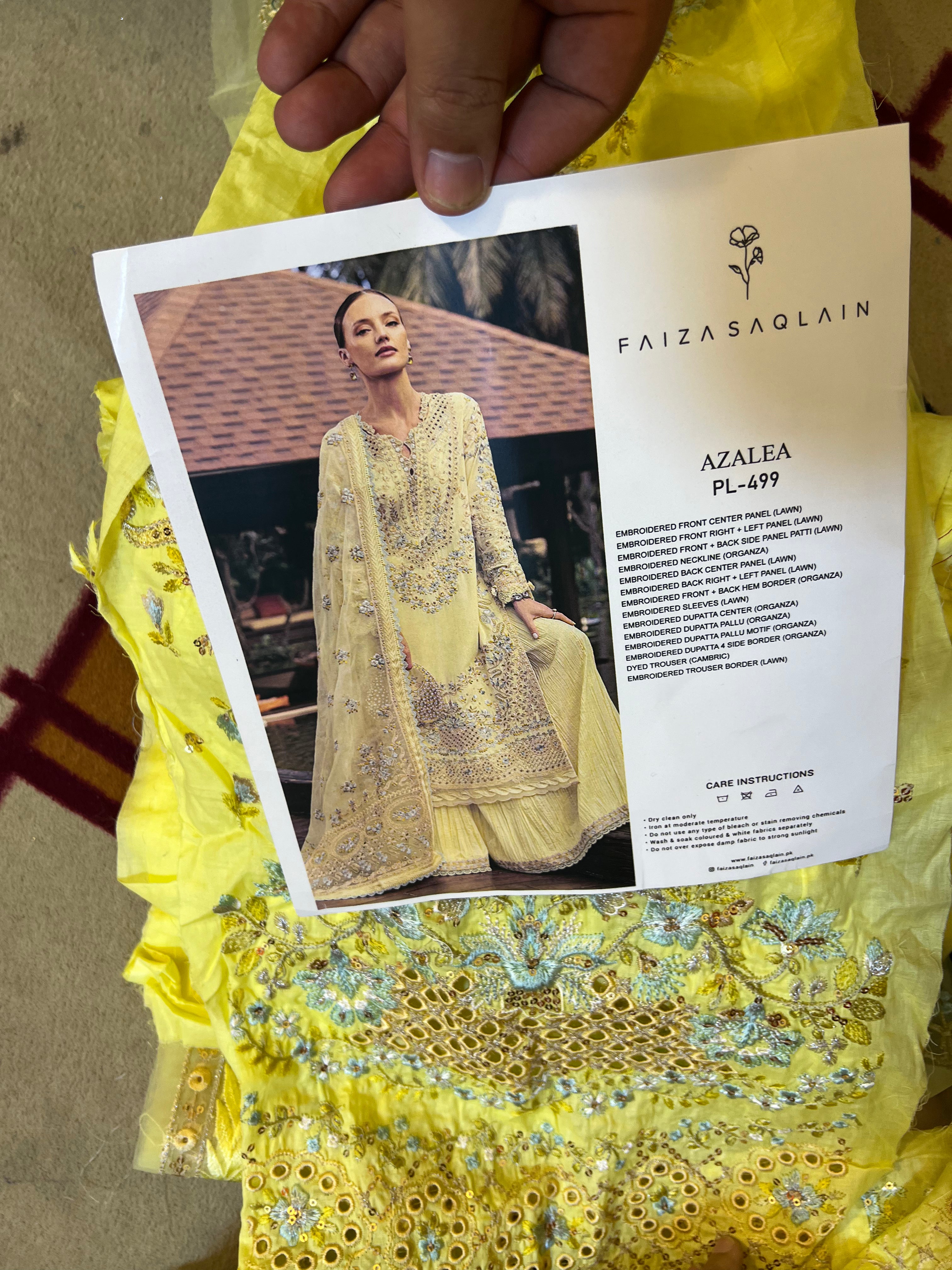 Faiza Saqlain Yellow