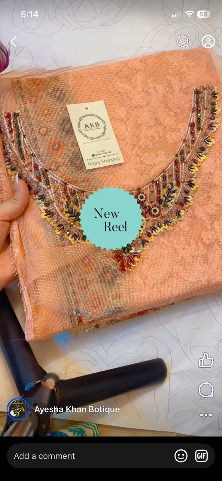 Chantelle Pink Khadi Net ai