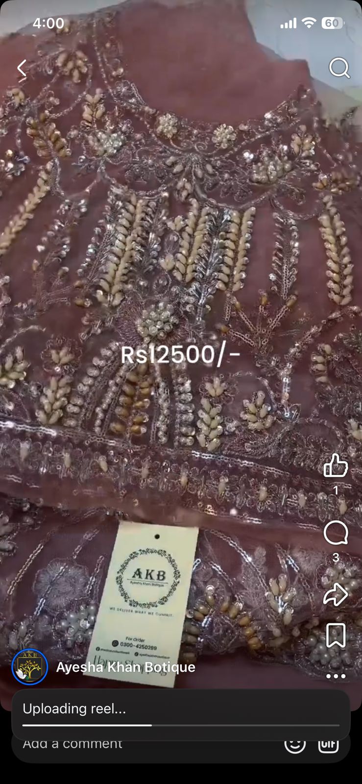 Akbar Aslam pink maxi Ra