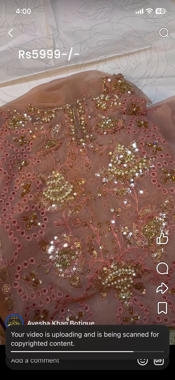 Maria B pink Chiffons RA