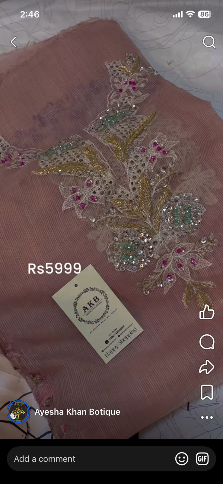 Maria B khadi net Tpink