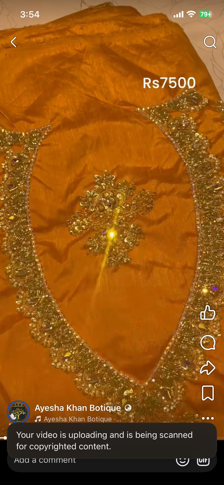 Sehrish Nadeem Orange musterd