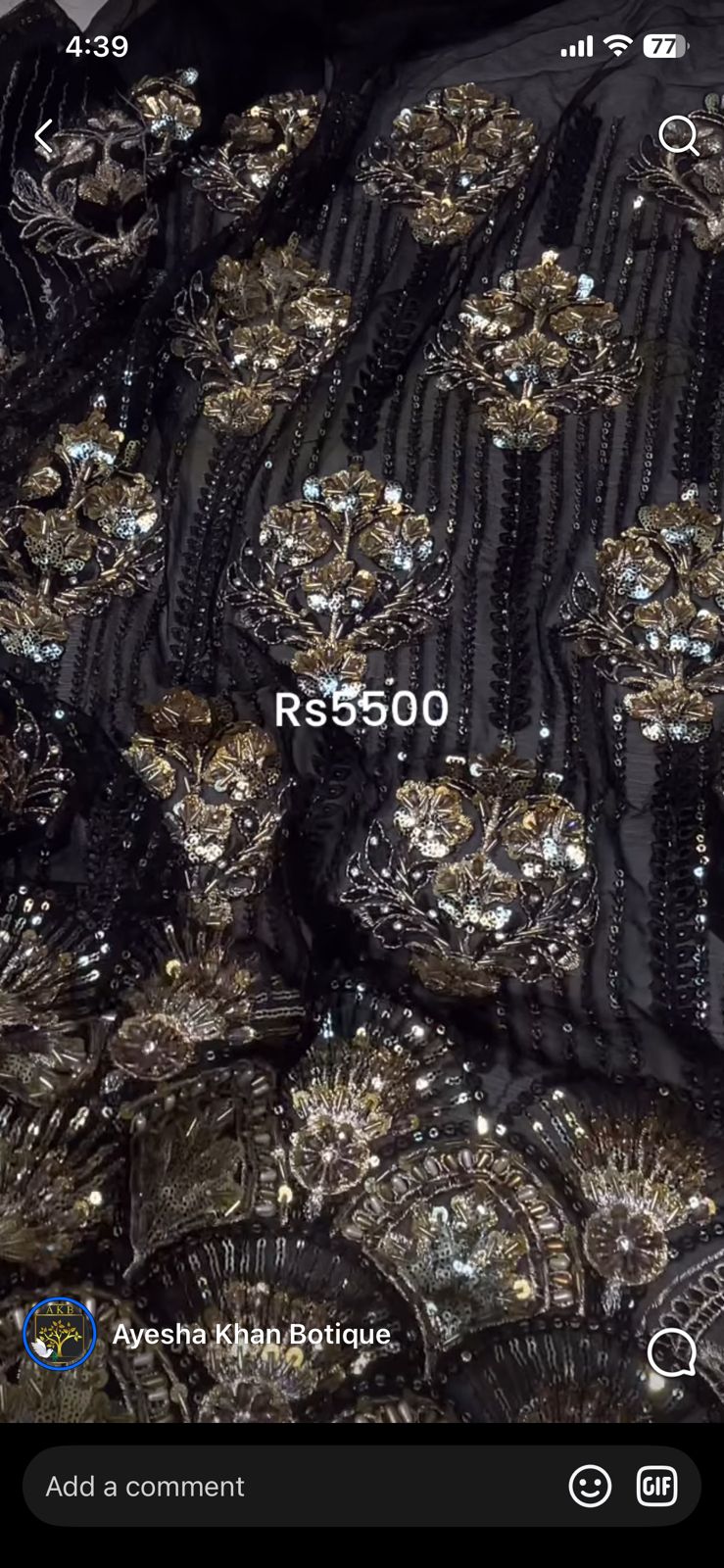 Chiffon black