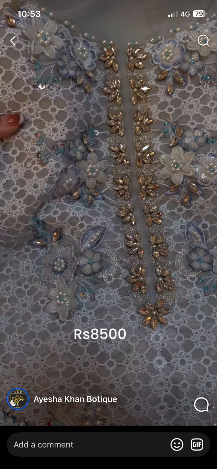 Maria B ice Blue Ra