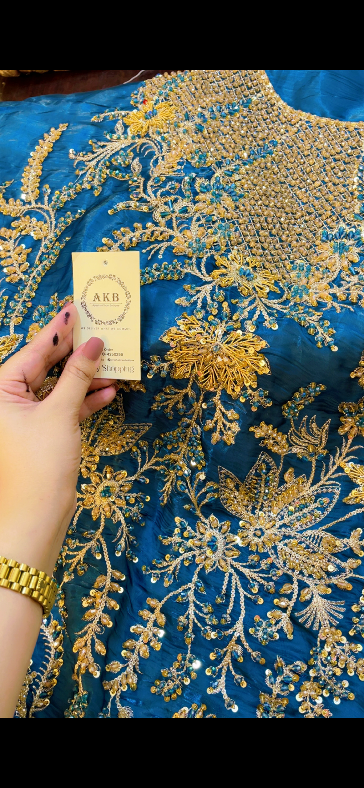 Soraya blue Sheehsa Silk