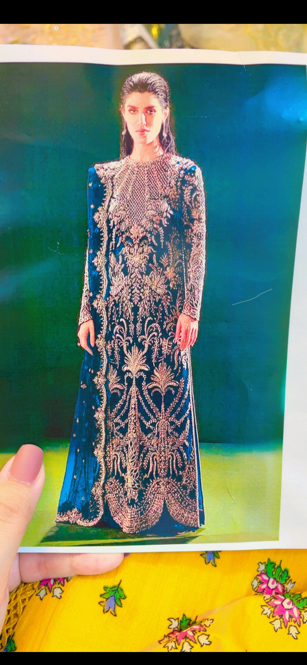 Soraya blue Sheehsa Silk