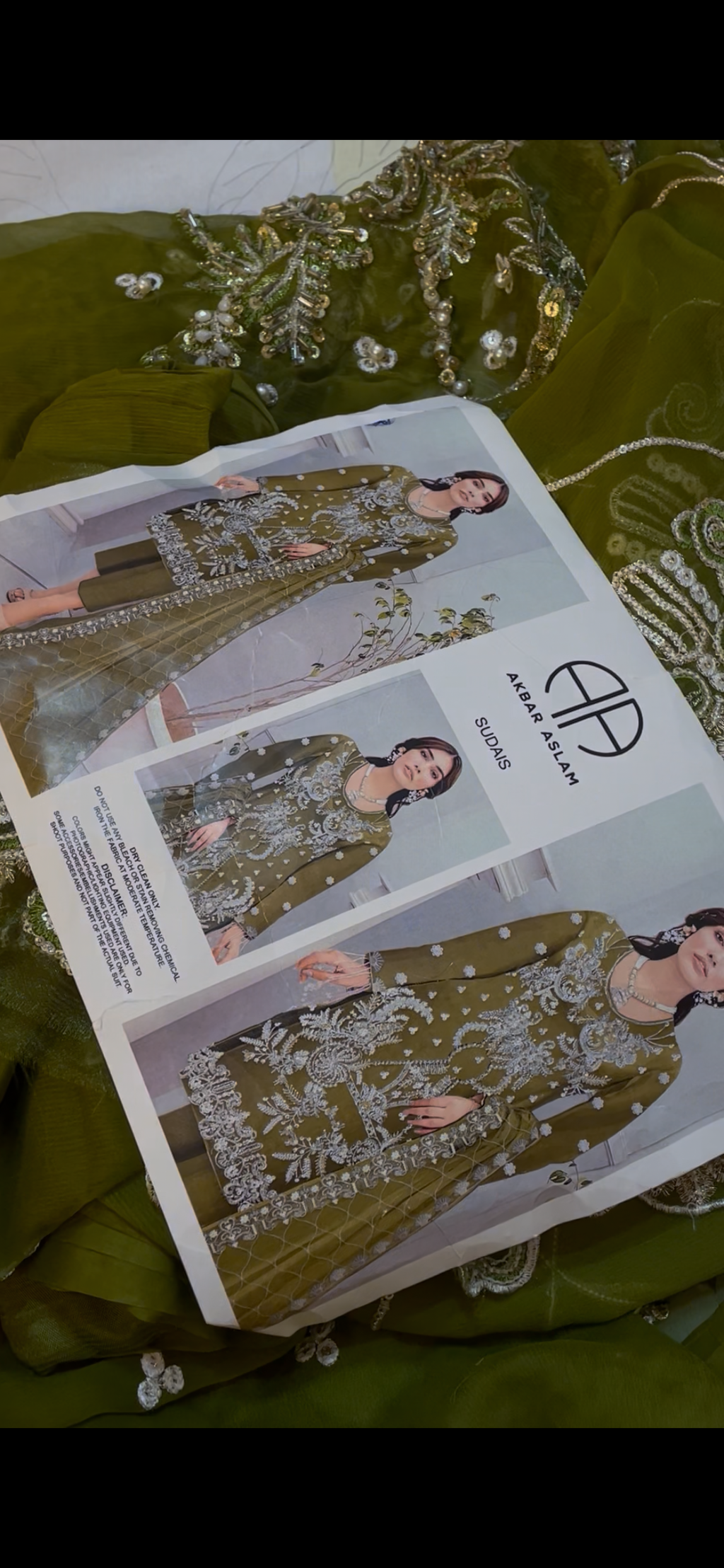 Akbar Aslam Chiffon (mehndi colur)