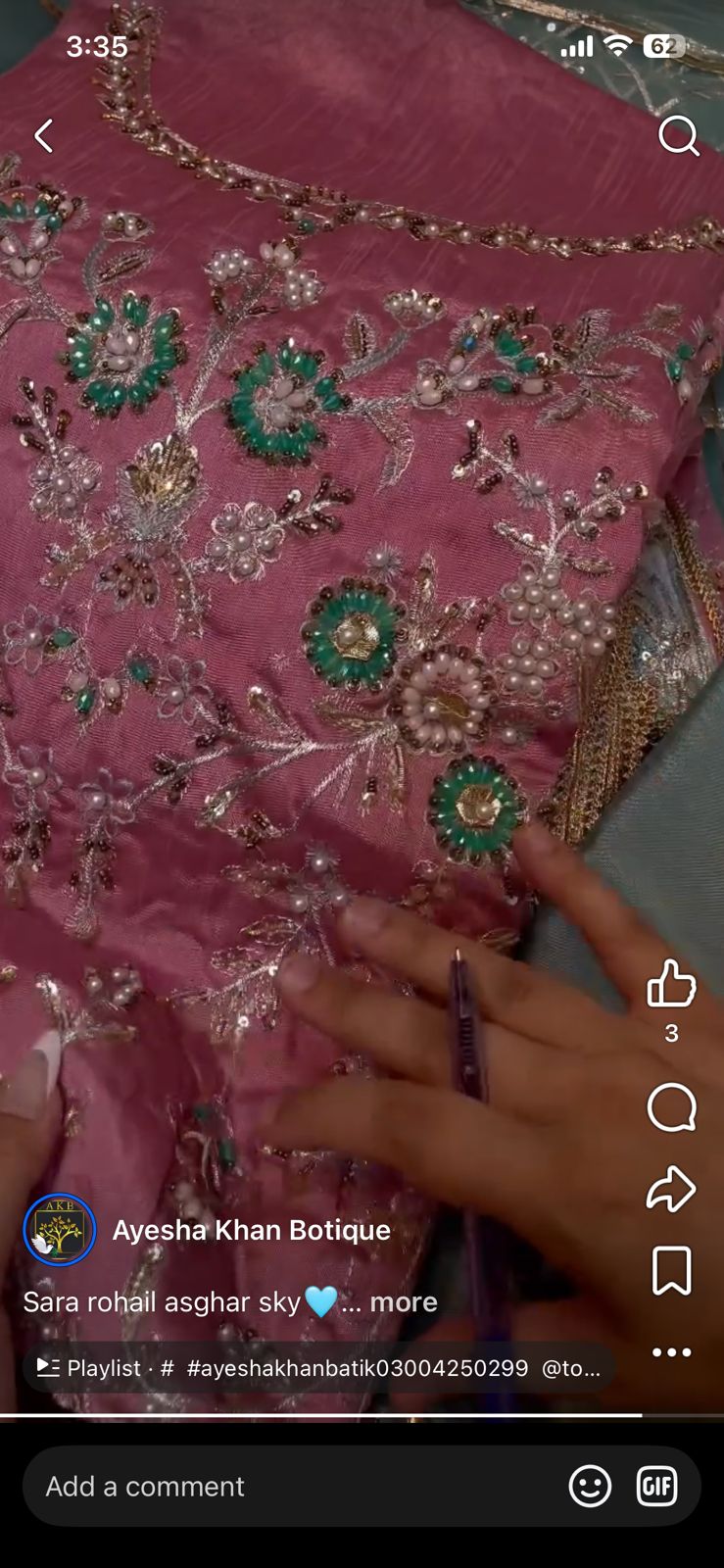 Sara Rohail Asghar Pink