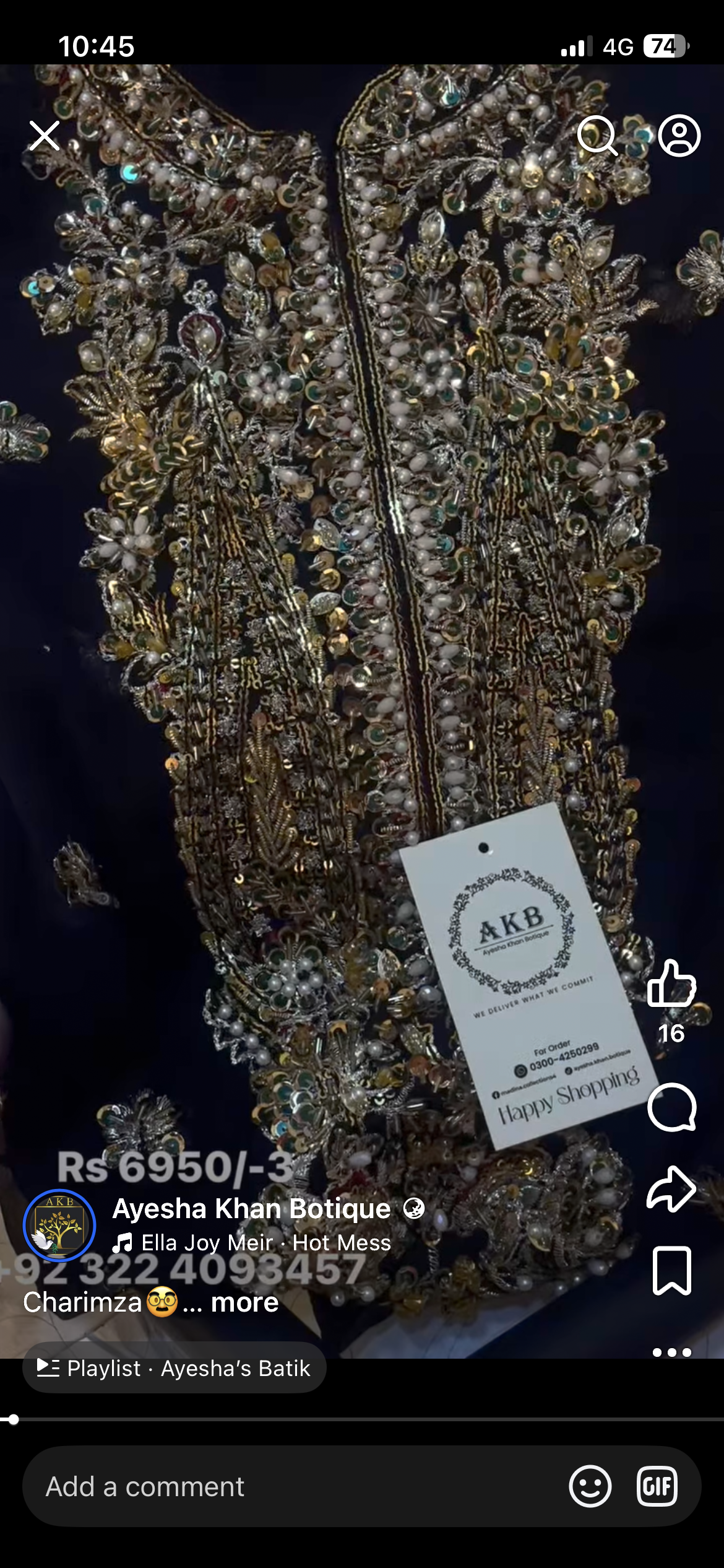 Charizma black chiffon