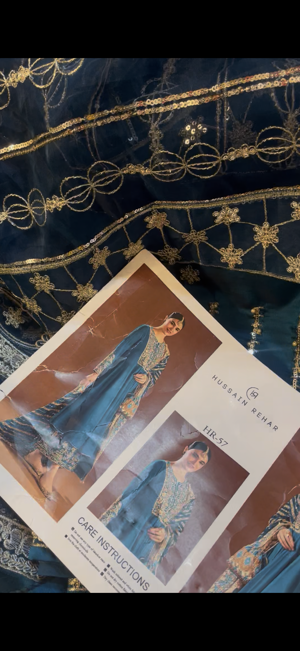 Hussain Rehar Silk Shirt Orgnza dupta