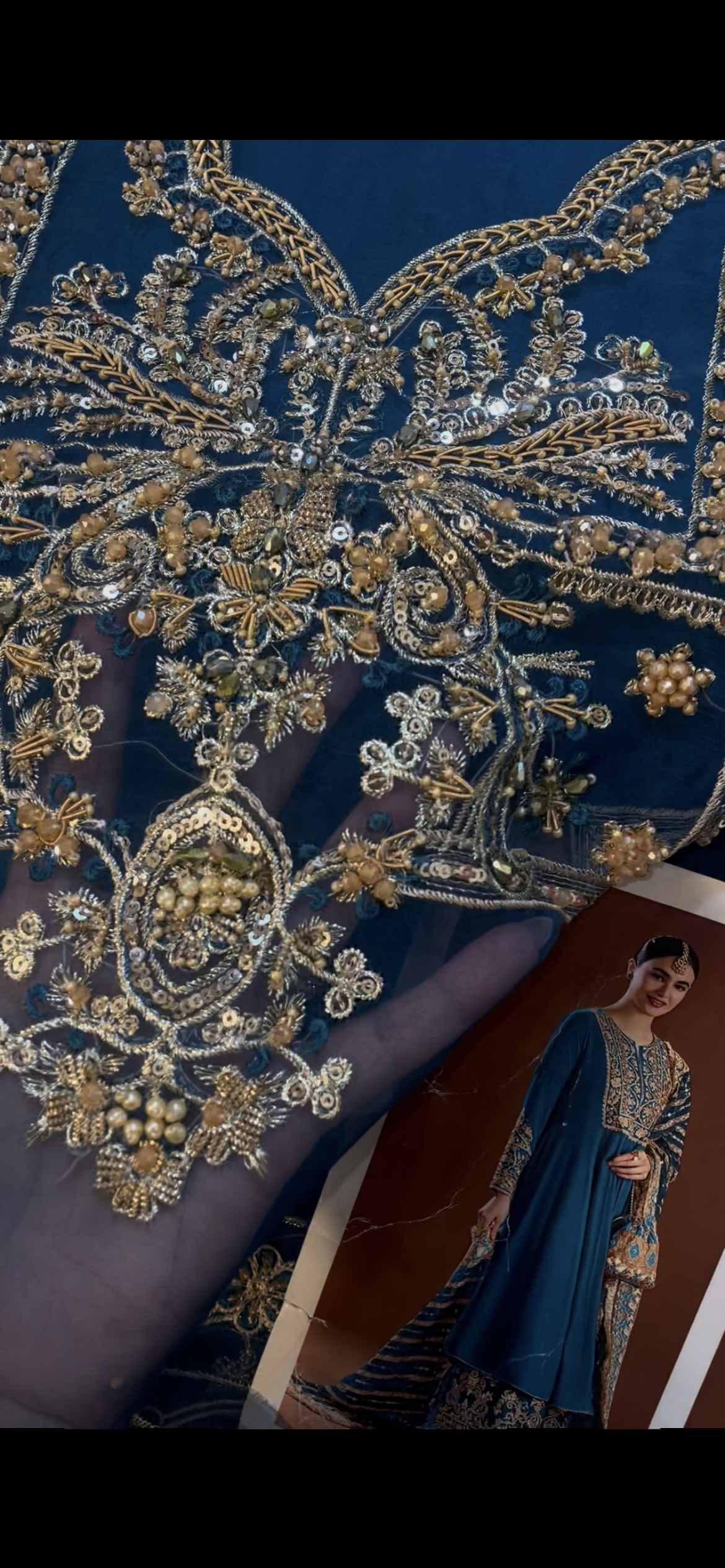 Hussain Rehar Silk Shirt Orgnza dupta