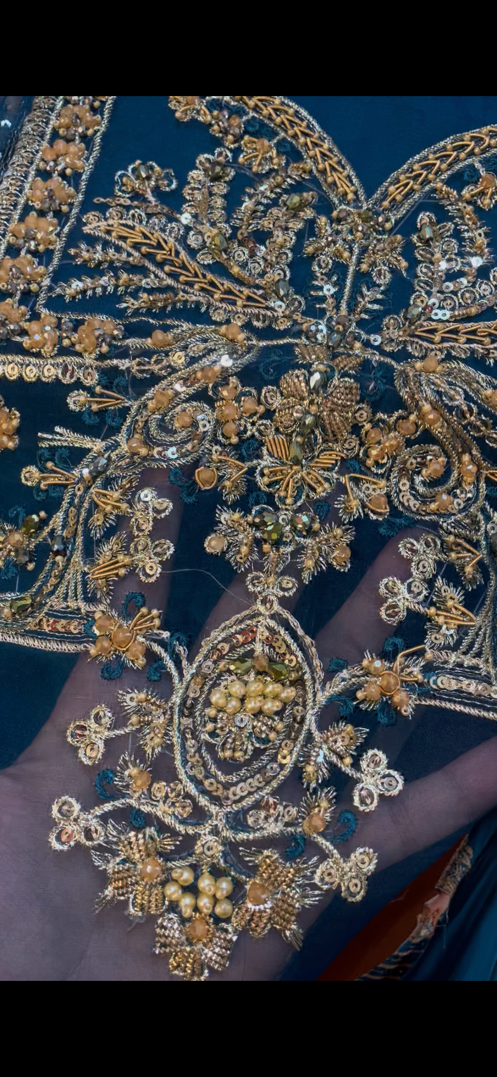 Hussain Rehar Silk Shirt Orgnza dupta