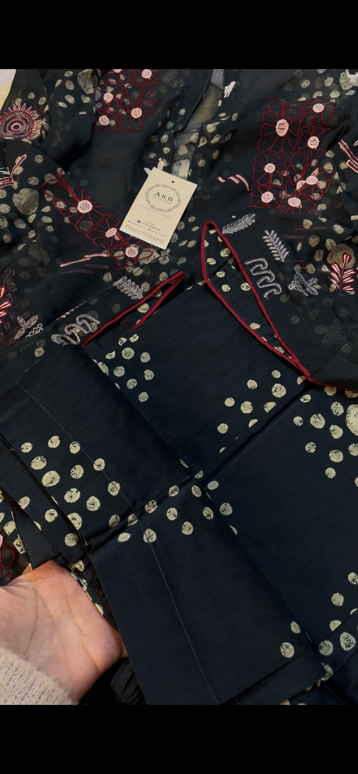 Ethnic chunri chiffon 2pcs with inner Large