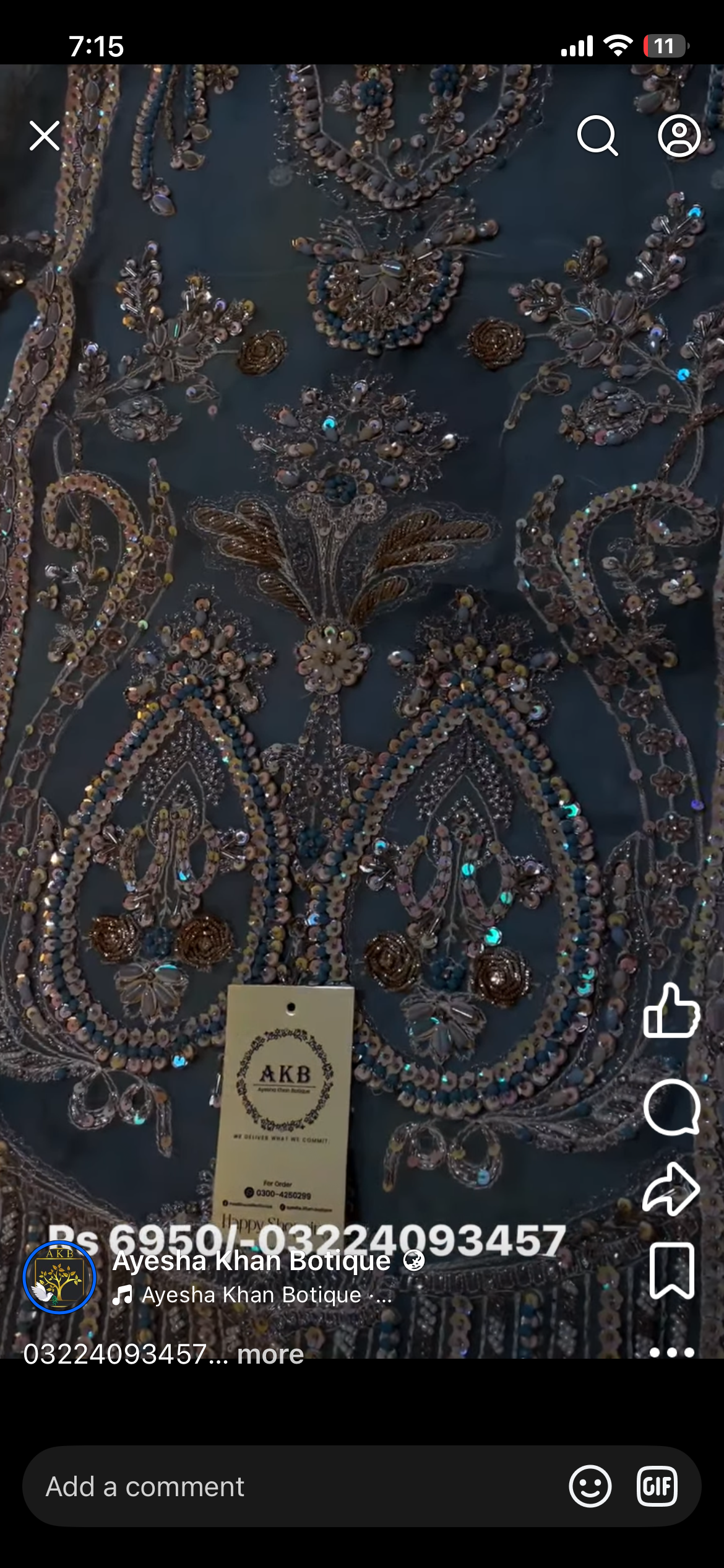 Grey hand made heavy