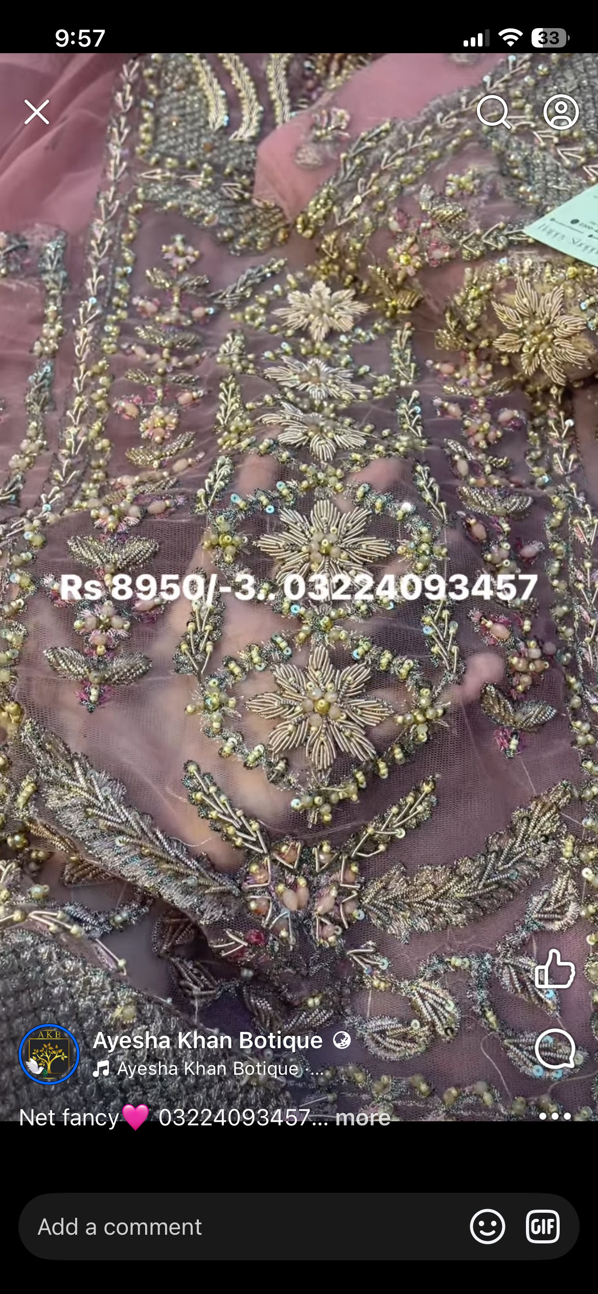 Net Tpink shirt dupata heavy hand made