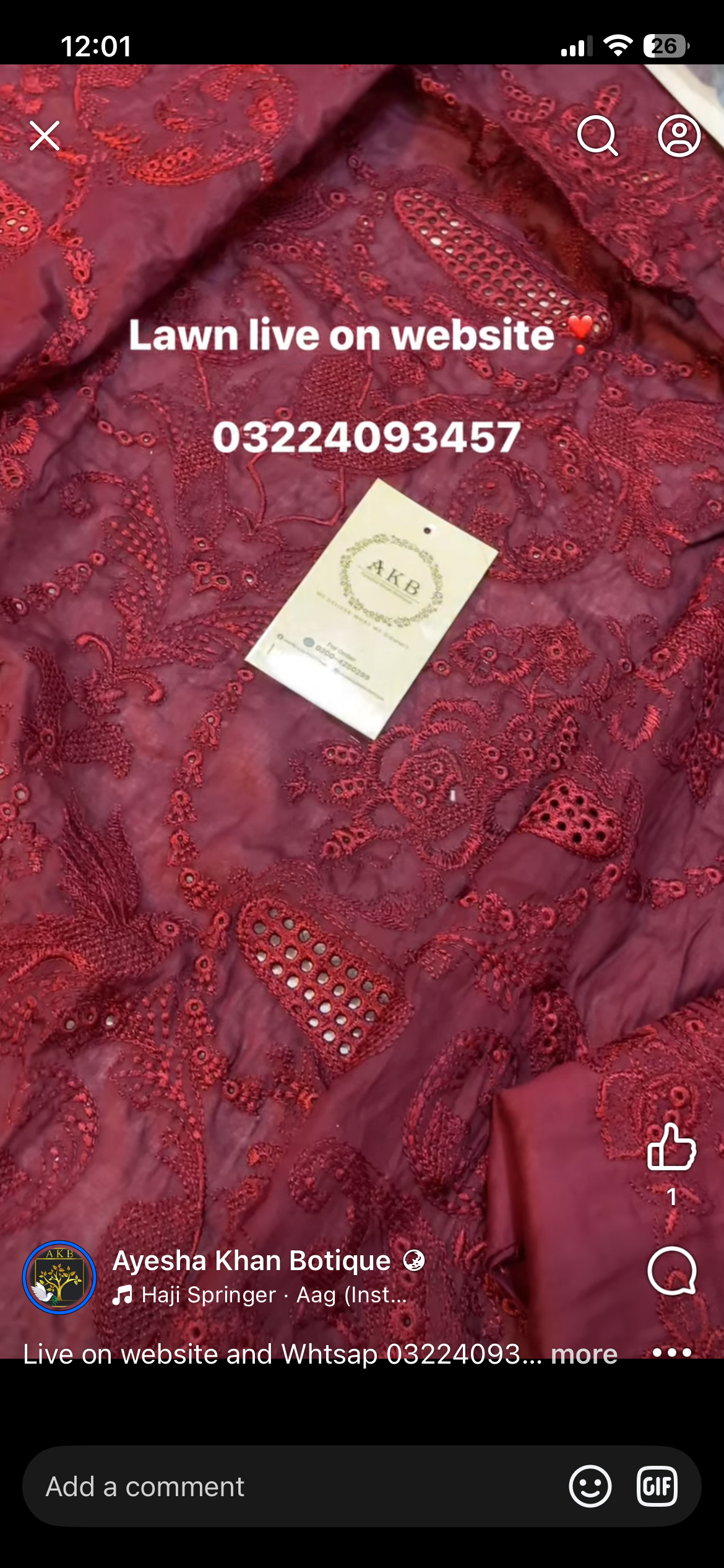 Zara shah jahan satori red