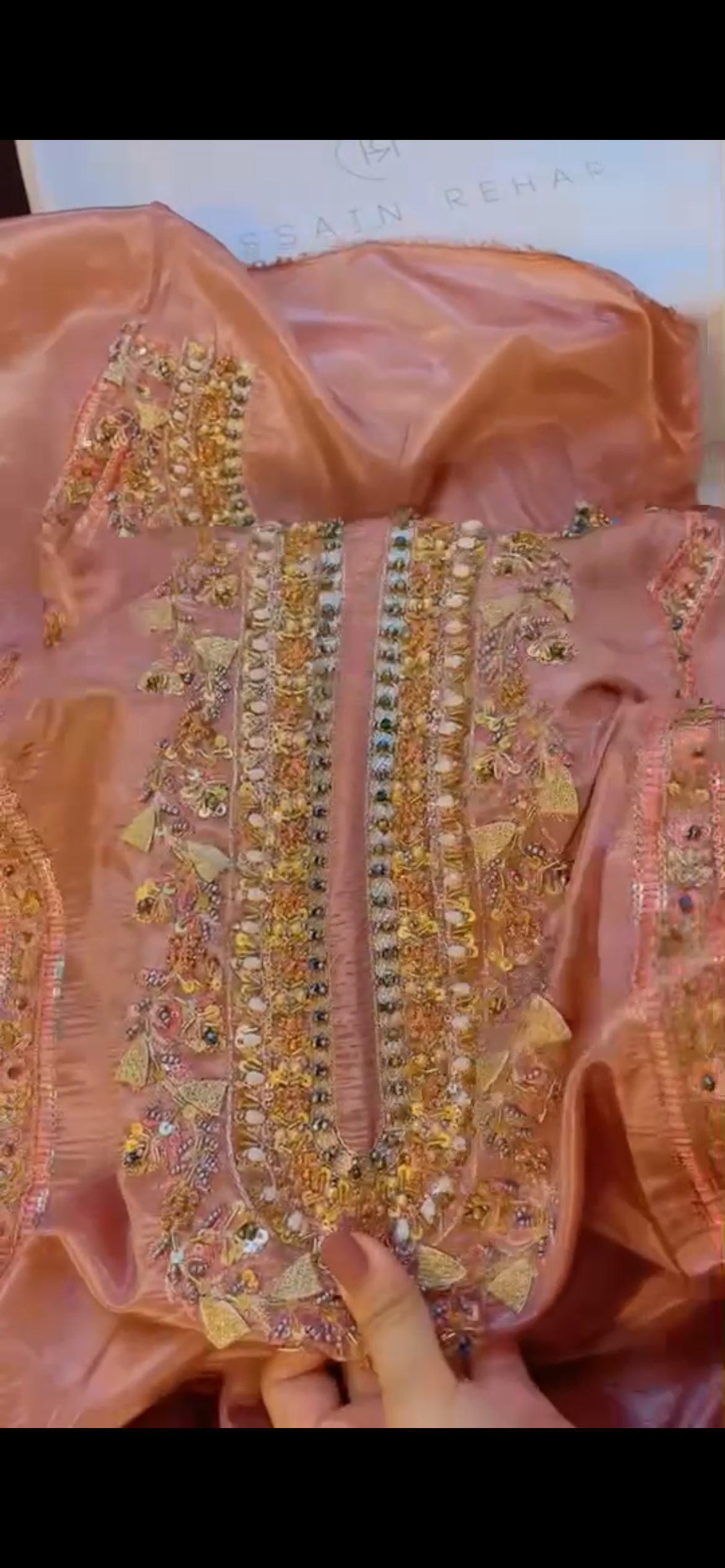 Hussain Rehar Sheesha Silk Pink