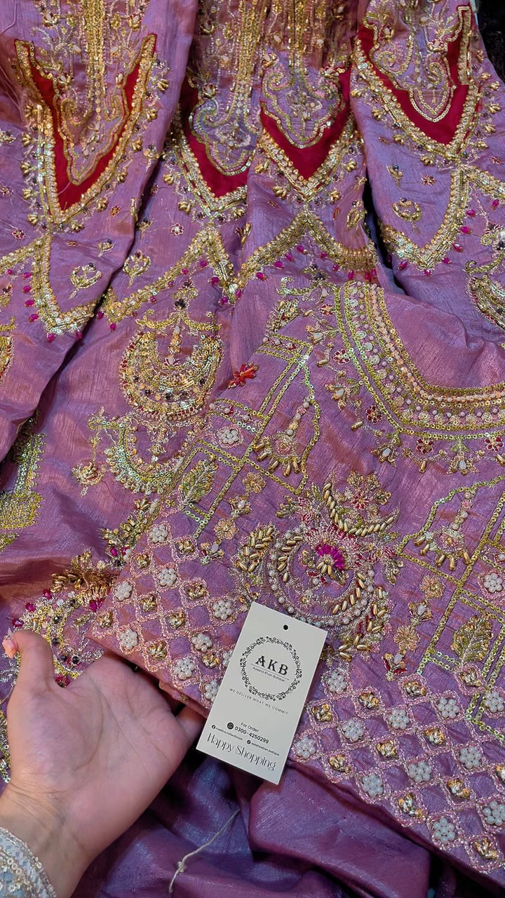 Mnr pink maxi rawsilk