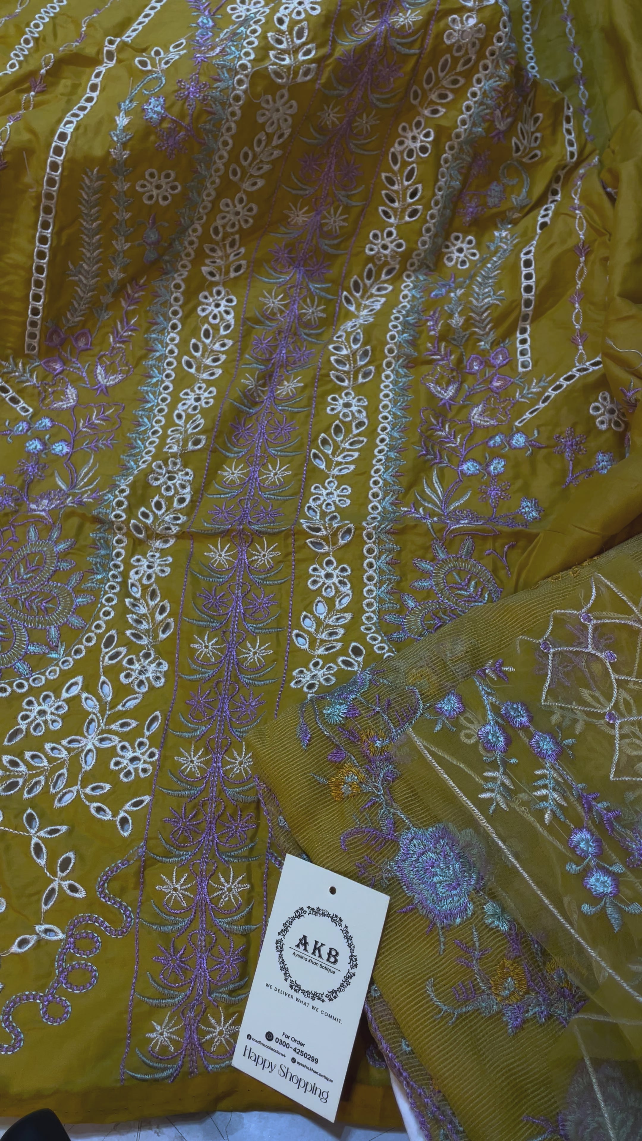 Qalamkar Luxury lawn 3pcs