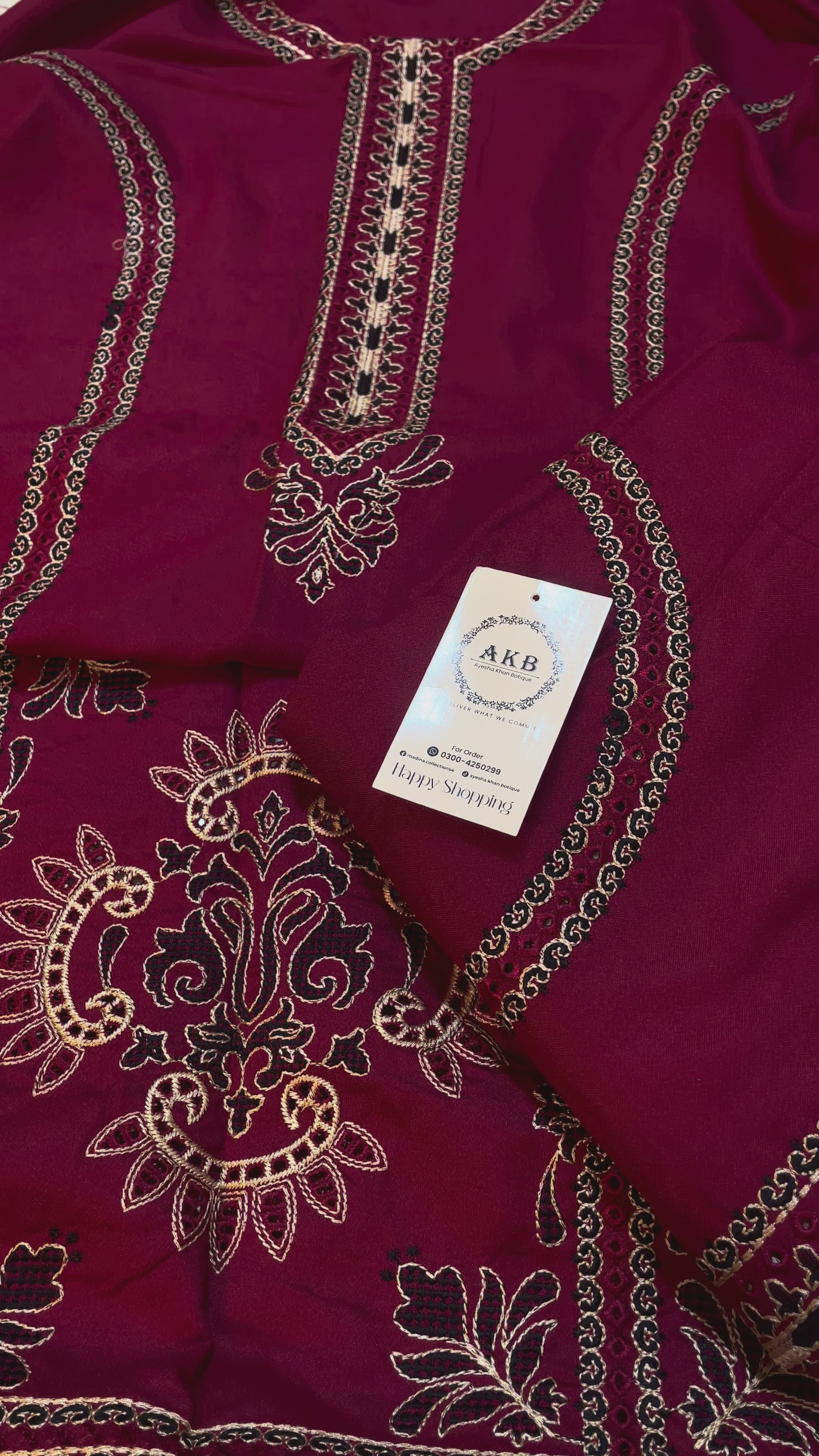 Jazmine black maron winter 3pcs