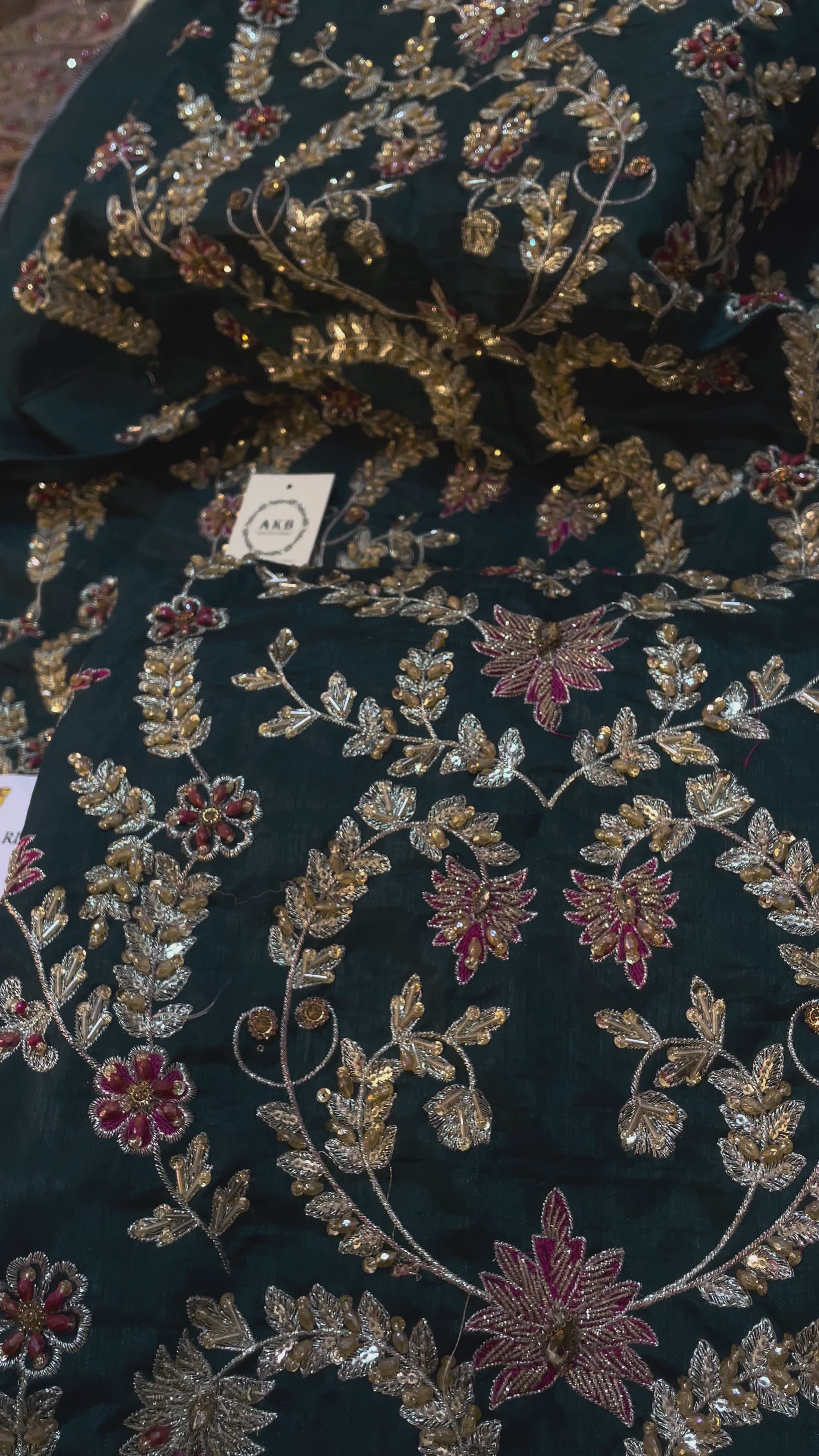 Rizwan ahmed bottle green 3pcs rawsilk