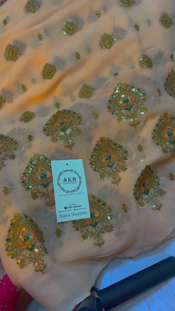 Iznik chiffon maxi single